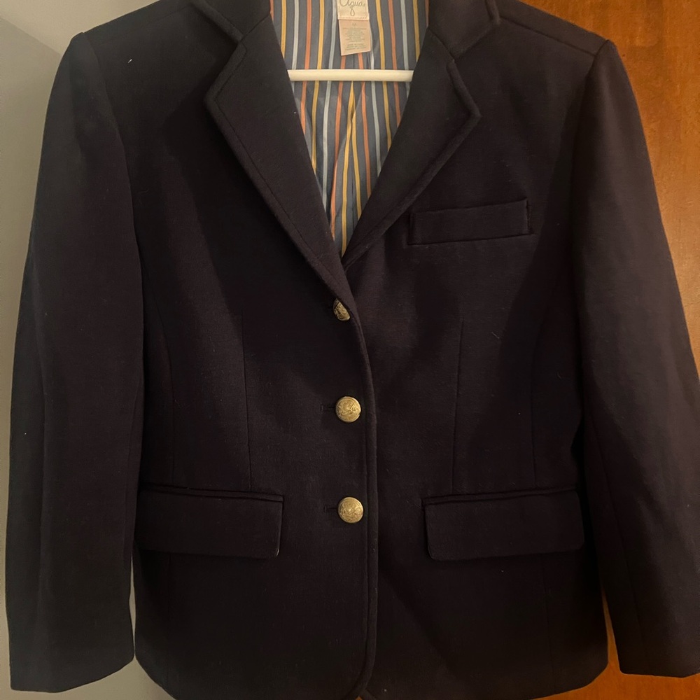 Navy Blazer with Gold Buttons